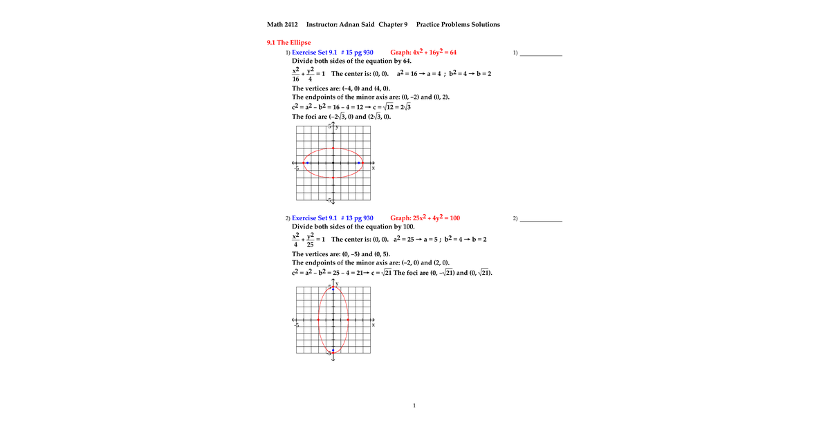 Ch9 Practice Problems